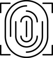 Biometric authentication Icon Design vector