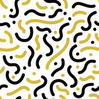 Curve line and dot shapes seamless pattern wallpaper background vector