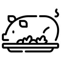 Roast Pork icon for web, app, infographic, etc vector