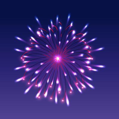 Experience a Spectacular and Vibrant Firework Display in the Night Sky