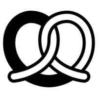 Pretzel icon for web, app, infographic, etc vector