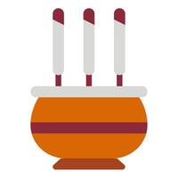 Incense icon for web, app, infographic, etc vector