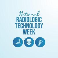 National Radiologic Technology Week design template good for celebration usage. National Radiologic Technology Week design. flat design. eps 10. vector