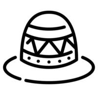 Sombrero icon for web, app, infographic, etc vector