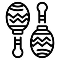 Maracas icon for web, app, infographic, etc vector