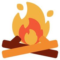 Bonfire icon for web, app, infographic, etc vector