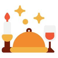 Dinner icon for web, app, infographic, etc vector