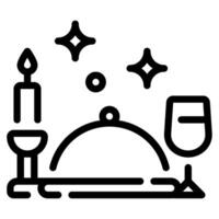 Dinner icon for web, app, infographic, etc vector