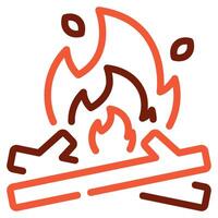 Bonfire icon for web, app, infographic, etc vector