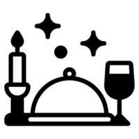 Dinner icon for web, app, infographic, etc vector