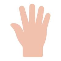 Palm open icon for web, app, infographic, etc vector