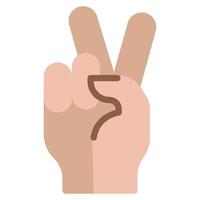 Victory sign icon for web, app, infographic, etc vector