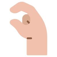 Pinching fingers icon for web, app, infographic, etc vector