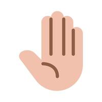 Stop hand icon for web, app, infographic, etc vector