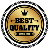 Best Quality Badge 100 Percent Original with Gold Circle Trendy Flat Style for Sale Tag Promotion Label with black and gold gradient png