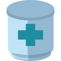 A medicine can with a cross on it png