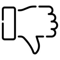 Thumbs down icon for web, app, infographic, etc vector
