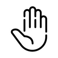 Stop hand icon for web, app, infographic, etc vector