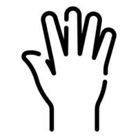Palm open icon for web, app, infographic, etc vector