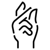 Finger snap icon for web, app, infographic, etc vector
