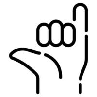 Shaka sign icon for web, app, infographic, etc vector