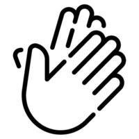Clap hands icon for web, app, infographic, etc vector
