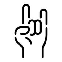 Rock sign icon for web, app, infographic, etc vector