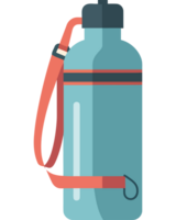 A water bottle with a strap on it png