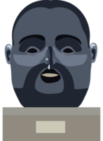 A man with a beard and a mustache png