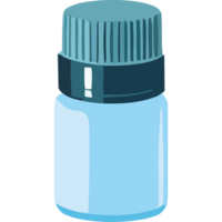 A blue bottle with a cap on it png