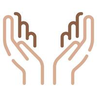 Prayer hands icon for web, app, infographic, etc vector