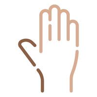 Raised hand icon for web, app, infographic, etc vector
