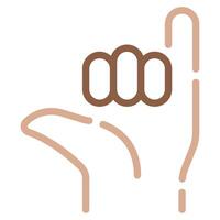 Shaka sign icon for web, app, infographic, etc vector