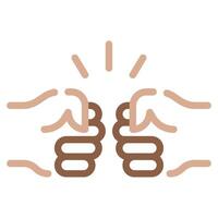 Fist bump icon for web, app, infographic, etc vector