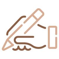Handwriting icon for web, app, infographic, etc vector