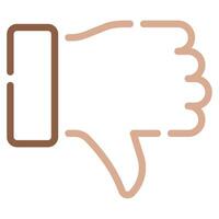 Thumbs down icon for web, app, infographic, etc vector