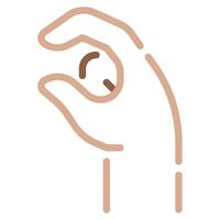 Pinching fingers icon for web, app, infographic, etc vector