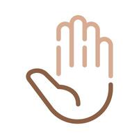 Stop hand icon for web, app, infographic, etc vector