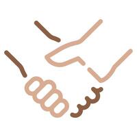 Handshake icon for web, app, infographic, etc vector