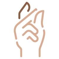 Finger snap icon for web, app, infographic, etc vector