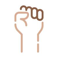 Fist raised icon for web, app, infographic, etc vector
