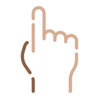 Pointing finger icon for web, app, infographic, etc vector