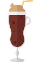 A drink with a straw and a straw in it png