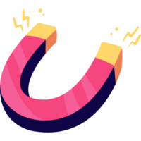 A magnet with a lightning bolt on it png