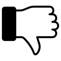 Thumbs down icon for web, app, infographic, etc vector