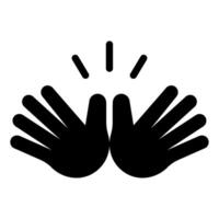 Jazz hands icon for web, app, infographic, etc vector