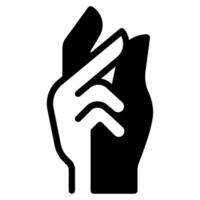 Finger snap icon for web, app, infographic, etc vector