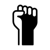 Fist raised icon for web, app, infographic, etc vector