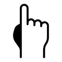 Pointing finger icon for web, app, infographic, etc vector