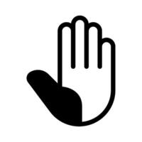 Stop hand icon for web, app, infographic, etc vector